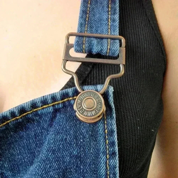 F21 Denim Jean Skirtalls / Overalls - S - Picture 7 of 8